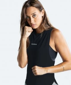 Boxraw Women WOMEN'S LUCIA MUSCLE TANK - BLACK