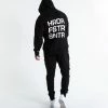 Boxraw HRDR FSTR SMTR UNISEX HOODIE - BLACK MEN