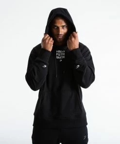 Boxraw HRDR FSTR SMTR UNISEX HOODIE - BLACK MEN