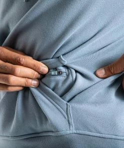 Boxraw ESTABLISHED UNISEX HOODIE - BLUE