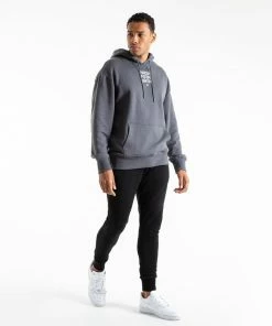 Boxraw HRDR FSTR SMTR UNISEX HOODIE - CHARCOAL MEN