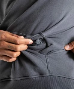 Boxraw HRDR FSTR SMTR UNISEX HOODIE - CHARCOAL MEN