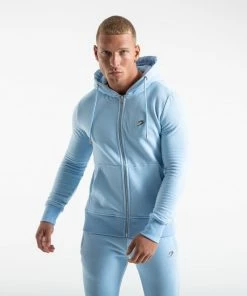 Boxraw MARCIANO ZIP HOODIE - BABY BLUE