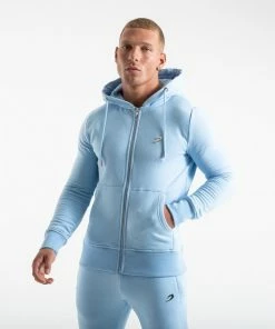 Boxraw MARCIANO ZIP HOODIE - BABY BLUE