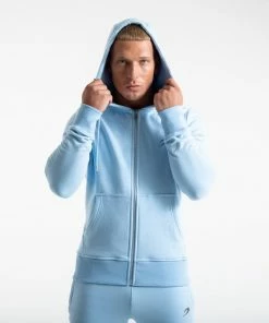 Boxraw MARCIANO ZIP HOODIE - BABY BLUE