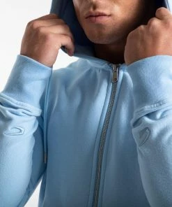 Boxraw MARCIANO ZIP HOODIE - BABY BLUE