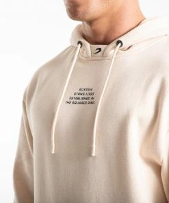 Boxraw MEN ESTABLISHED UNISEX HOODIE - STONE