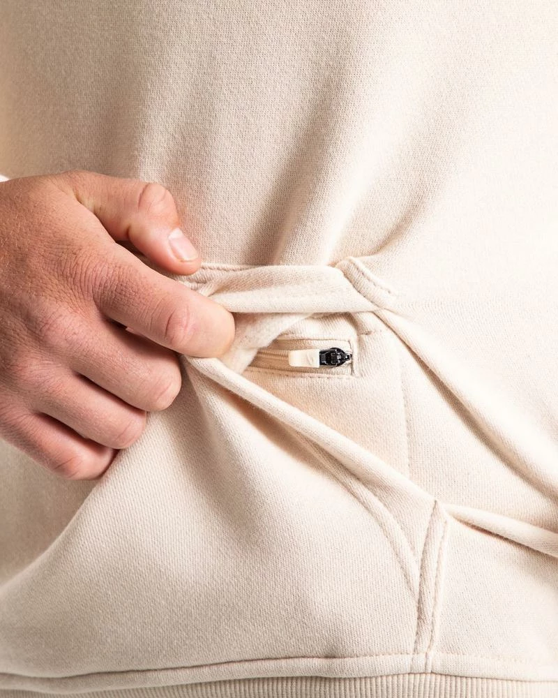 Boxraw MEN ESTABLISHED UNISEX HOODIE - STONE