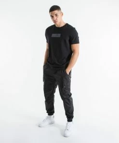 Boxraw DUNDEE CARGO PANTS - BLACK MEN