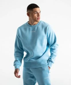 Boxraw HOODIES & SWEATSHIRTS JOHNSON SWEATSHIRT - BABY BLUE