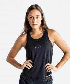 Boxraw Women WOMEN'S MIA STRINGER TANK - BLACK