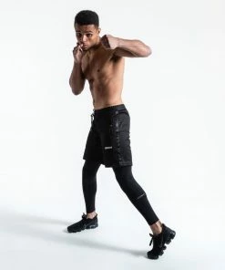 Boxraw OG PEP SHORTS (2-IN-1 TRAINING TIGHTS) BLACK