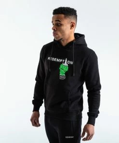Boxraw REDEMPTION HOODIE - BLACK MEN