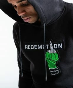 Boxraw REDEMPTION HOODIE - BLACK MEN