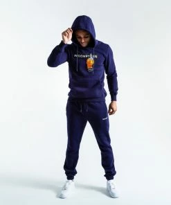 Boxraw MEN REDEMPTION HOODIE - NAVY