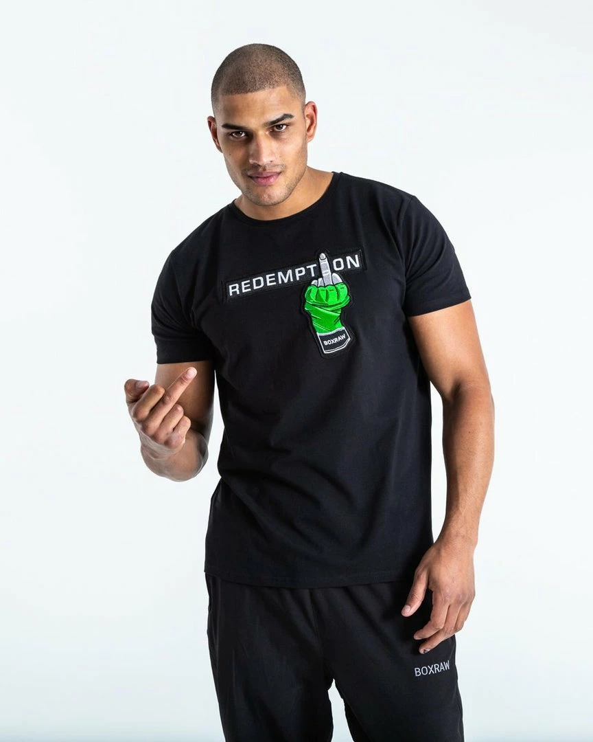 Boxraw MEN REDEMPTION T-SHIRT - BLACK