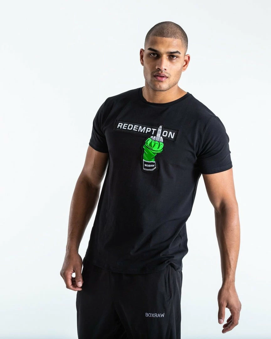 Boxraw MEN REDEMPTION T-SHIRT - BLACK