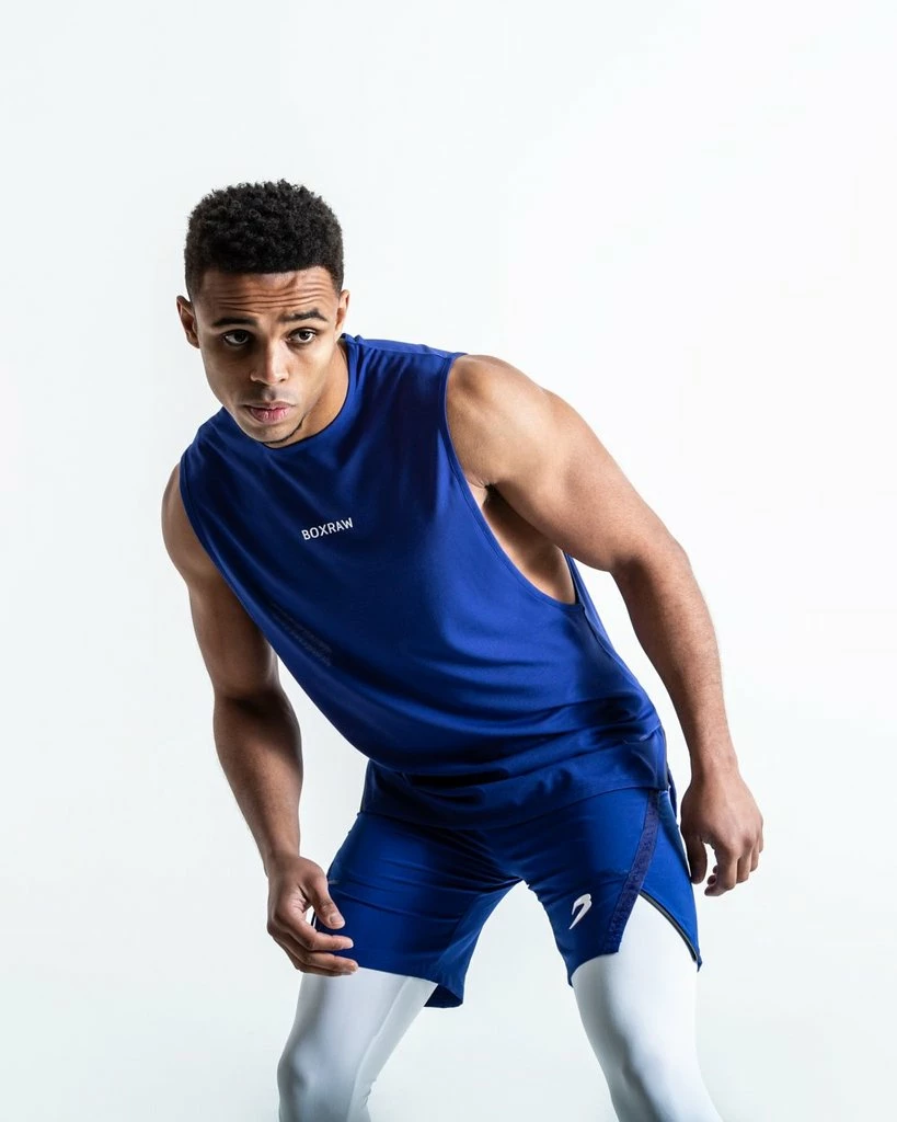 Boxraw SMRT-TEC MUSCLE TANK - BLUE