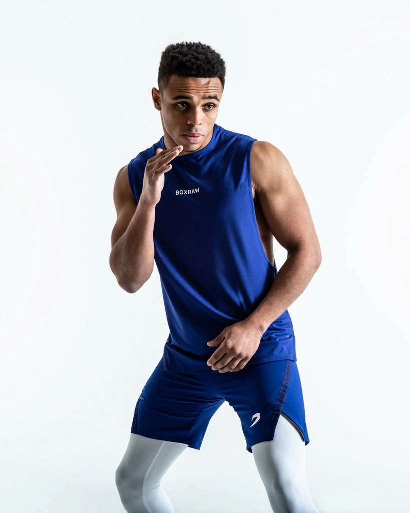 Boxraw SMRT-TEC MUSCLE TANK - BLUE