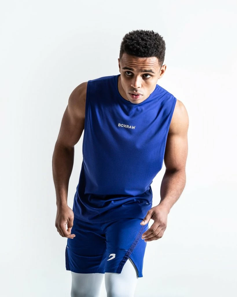 Boxraw SMRT-TEC MUSCLE TANK - BLUE