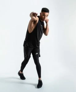 Boxraw SMRT-TEC MUSCLE TANK - BLACK MEN