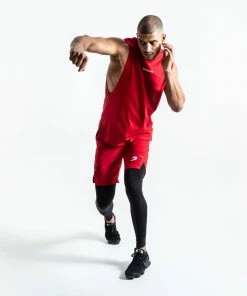Boxraw MEN SMRT-TEC MUSCLE TANK - RED