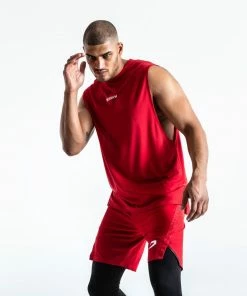 Boxraw MEN SMRT-TEC MUSCLE TANK - RED