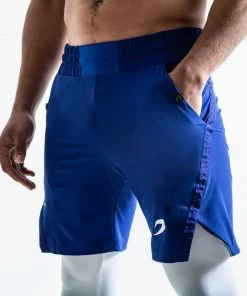 Boxraw PEP SHORTS (2-IN-1 TRAINING TIGHTS) - BLUE