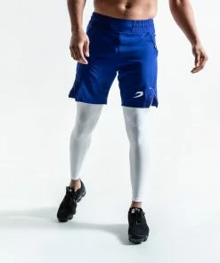 Boxraw PEP SHORTS (2-IN-1 TRAINING TIGHTS) - BLUE