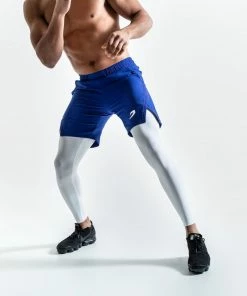 Boxraw PEP SHORTS (2-IN-1 TRAINING TIGHTS) - BLUE