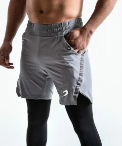 Boxraw PEP SHORTS (2-IN-1 TRAINING TIGHTS) - GREY