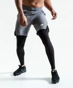 Boxraw PEP SHORTS (2-IN-1 TRAINING TIGHTS) - GREY