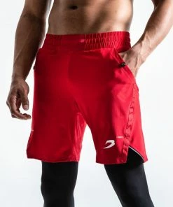 Boxraw PEP SHORTS (2-IN-1 TRAINING TIGHTS) - RED
