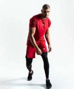 Boxraw PEP SHORTS (2-IN-1 TRAINING TIGHTS) - RED