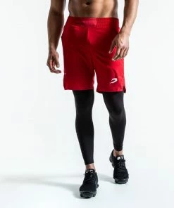 Boxraw PEP SHORTS (2-IN-1 TRAINING TIGHTS) - RED