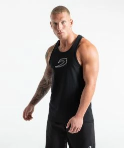 Boxraw STENCIL STRIKE TANK BLACK MEN