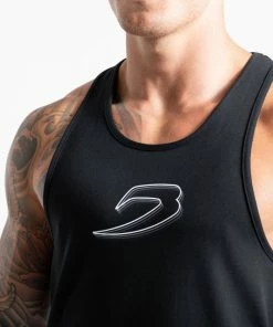 Boxraw STENCIL STRIKE TANK BLACK MEN