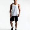 Boxraw MEN STENCIL STRIKE TANK WHITE