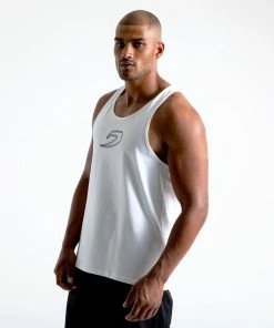 Boxraw MEN STENCIL STRIKE TANK WHITE