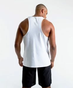 Boxraw MEN STENCIL STRIKE TANK WHITE