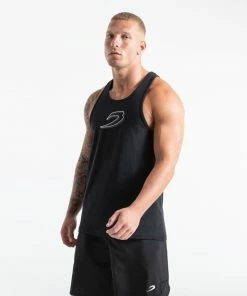 Boxraw STENCIL STRIKE TANK BLACK MEN