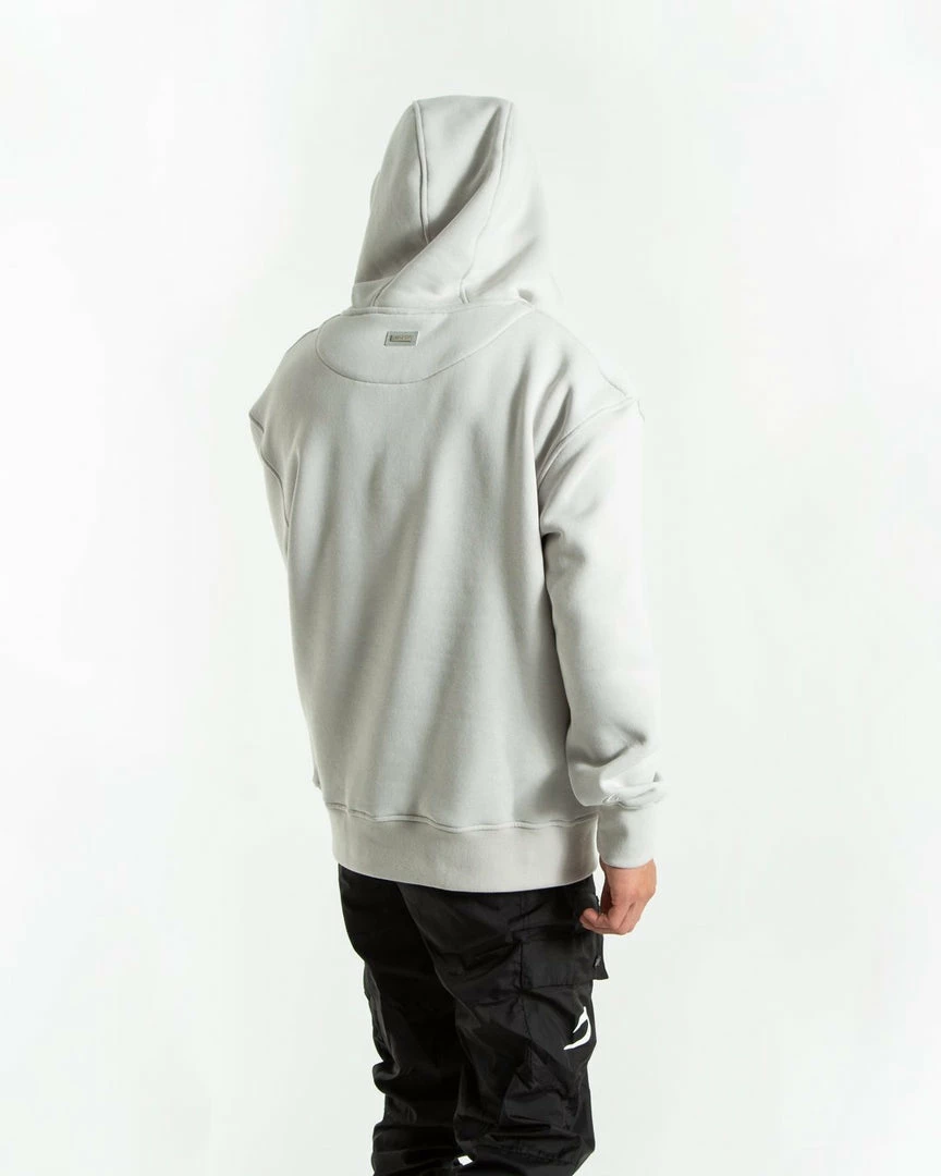 Boxraw STRIKE LOGO HOODIE - GREY STONE