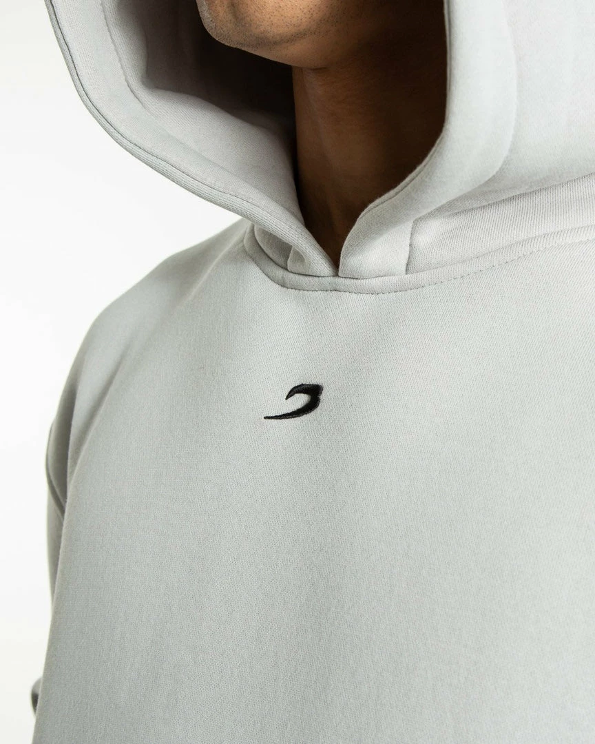 Boxraw STRIKE LOGO HOODIE - GREY STONE