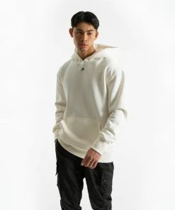 Boxraw MEN STRIKE LOGO HOODIE - CREAM