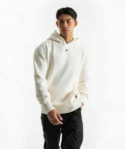Boxraw MEN STRIKE LOGO HOODIE - CREAM
