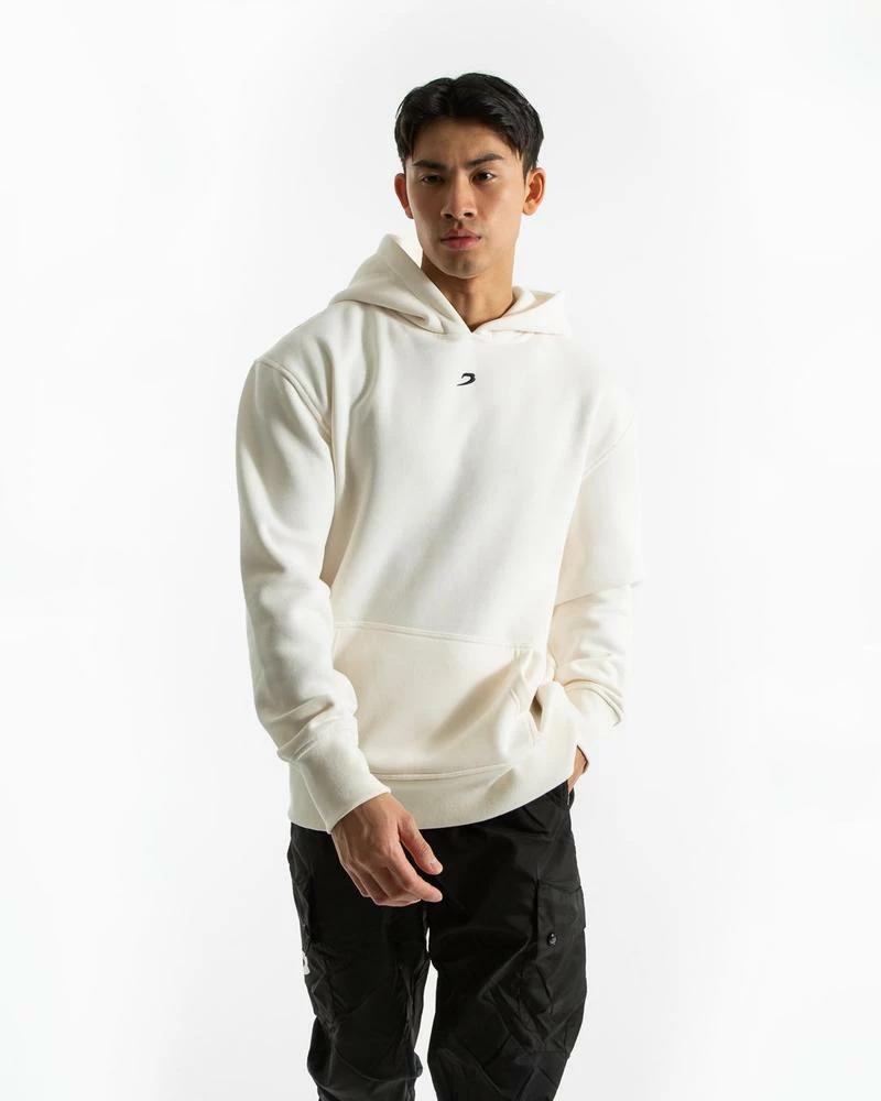 Boxraw MEN STRIKE LOGO HOODIE - CREAM