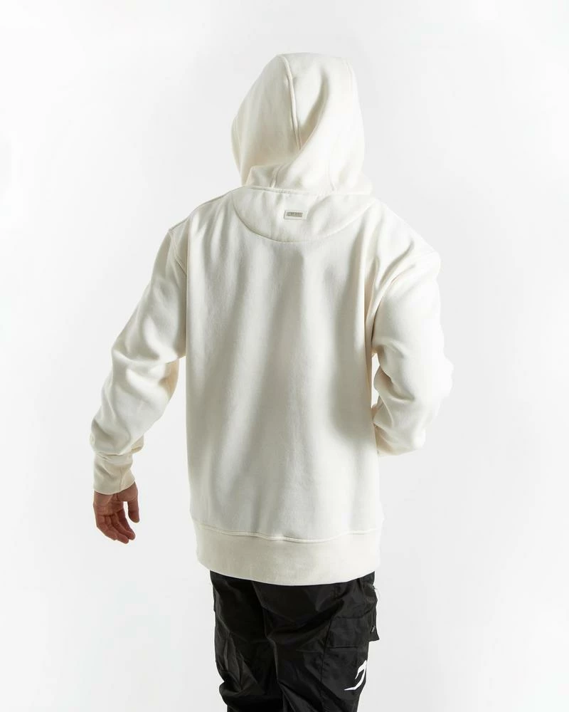 Boxraw MEN STRIKE LOGO HOODIE - CREAM