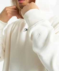 Boxraw MEN STRIKE LOGO HOODIE - CREAM