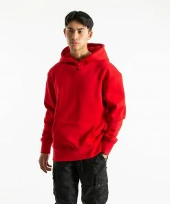 Boxraw MEN STRIKE LOGO HOODIE - RED