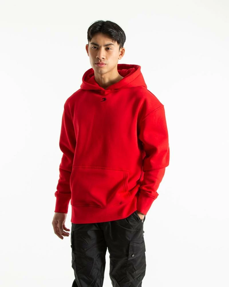 Boxraw MEN STRIKE LOGO HOODIE - RED